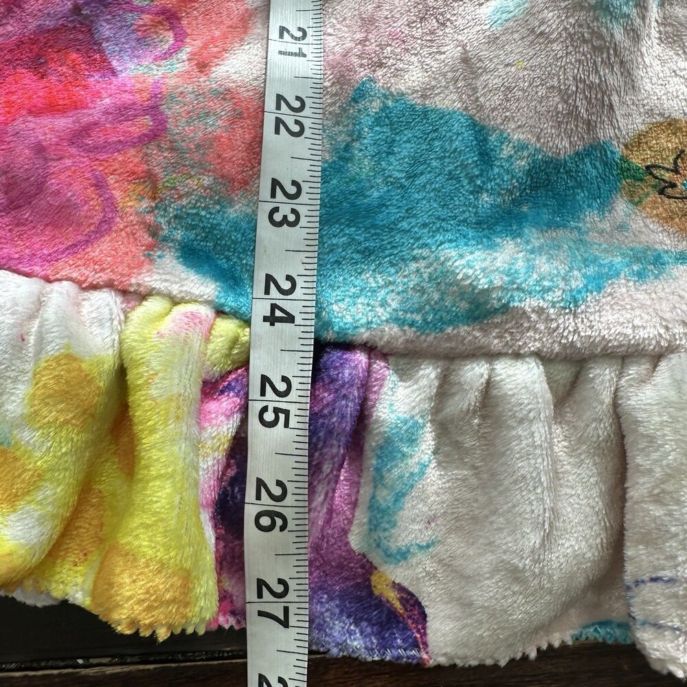 NWT Natural Life Towel Wrap Love boho floral ruffle trim L/XL - Picture 8 of 10